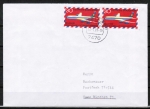 Bund 577 als portoger. MeF mit 2x 30 Pf Luftpost auf Inlands-Brief bis 20g von 1979-1982, Brief rs. mit Skl.-Klappe - restl. Kleber entfernt + isoliert