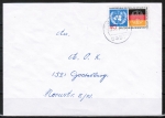Bund 781 als portoger. EF mit 40 Pf Vereinte Nationen auf Inlands-Brief bis 20g von 1973-1974