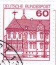 Michel-Nr. 1028 = Dauerserie Burgen und Schlösser 60 Pf Schloss Rheydt