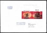 Bund 2391/2392 als portoger. Block-EF mit 45+100 Cent Tell-Faust-Block auf C5-Inlands-Brief von 2007, 23 cm lang