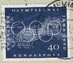 Bund 335 als portoger. EF mit 40 Pf Olympisches Jahr auf kleinformatigem Inlands- oder Auslands-Brief von 1960-1962 im Ankauf gesucht !