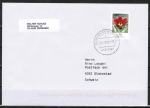 Bund 2968 als portoger. EF mit 58 Cent Blumen aus Rolle auf B-Brief von 2013 vom ZAG Büsingen in die Schweiz, codiert