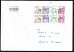 Bund B+S-Heftblatt 3,- DM mit roter 60 Pf B+S - Marke als portoger. H-Blatt-EF auf Inlands-Brief über 50g von 1993-2002, 14x20 cm