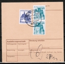 Bund 997 als portoger. MiF mit 90 Pf + 2x grne 40 Pf je B+S - Serie aus Rolle rs. auf Nachnahme-Paketkarte fr die Zustellgebhr von 1979