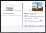 Bund 3391 als portoger. EF mit 45 Cent Leuchtturm "Darßer Ort" auf Inlands-Postkarte von 2018-2019, codiert