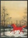 10 gleiche Ansichtskarten von Manfred Horn - '"Galopp zum Frühling"