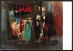 Ansichtskarte von Marcel Mouly (1918-2008) - "Markt in Marakech"
