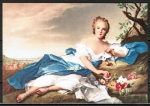 10 gleiche Ansichtskarten von Jean-Marc Nattier (1685-1766) - "Portrait von Anne Henriette"
