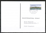 Bund ATM 2 - Nadeldruck - Marke zu 60 Pf als portoger. EF auf Sammel-Anschriftenprüfungs-Postkarte von 1993-2002, rs. Stempel