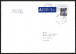 Bund 3447 als portoger. EF mit 120 Cent Blumen auf A-Midi-Brief vom ZAG Bsingen von 2019 in die Schweiz, codiert, 14x20 cm