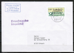 Brief mit 50 Pf ATM in Gravur-Type als Drucksache mit Terminal-Quittung von Wiesbaden mit der seltenen Kassen-Nr. 925 - gab es nur kurze Zeit !
