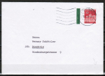 Bund 508 als portoger. EF mit 30 Pf Brandenburger Tor aus Markenheftchen-Bogen mit grünem Rand auf Inlands-Brief bis 20g von 1967-1972