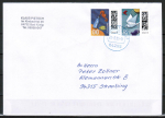 Bund 3723 als portoger. MiF mit 010 Euro Briefe-DS aus Rolle + 85 Cent Briefe Rolle auf Inlands-Brief bis 20g von 2025-2026 codiert
