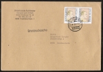 Bund 1573 als portoger. MeF mit 2x 100 Pf Otto Dix auf Briefdrucksache 50-100g von 1991-1993, 14x20 cm