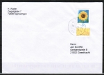 Bund 2434 als portoger. EF mit 95 Ct Sonnenblume aus Bogen mit Rand auf Inlands-Kompakt-Brief 20-50g vom Jan.-Dez. 2005, codiert