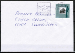 Bund 1795 als portoger. EF mit 100 Pf EZM aus 2.-Weltkriegs-Block (in grün) auf Inlands-Brief bis 20g von 1995-1997, codiert