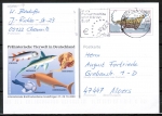 Bund 2006 als Sonder-Ganzsachen-Postkarte PSo 73 mit eingedruckter Marke 100 Pf Grube Messel - 2001 portoger. als Postkarte gelaufen, codiert