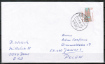 Bund 1375 als portoger. EF mit 120 Pf SWK aus Rolle auf Auslands-Brief bis 20g von 1988-1989 nach Polen, AnkStpl.