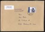 Bund 1407 als portoger. EF mit 350 Pf SWK aus Bogen mit SR auf Inlands-Pckchen von 1989-1991, Umschlag 14x20 cm