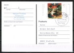 Bund 2569 als portoger. EF mit 45 Cent Weihnachten 2006 auf Inlands-Postkarte von 2006-2019, codiert