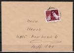 Bund 828 als portoger. EF mit 50 Pf Else Lasker-Schler auf Inlands-Brief bis 20g von 1975-1978