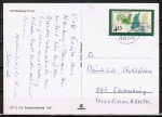 Bund 842 als portoger. EF mit 40 Pf Eduard Mörike auf Inlands-Postkarte von 1975-1978