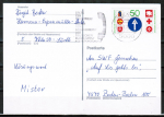 Bund 1004 als portoger. EF mit 50 Pf Strassen-Rettungsdienste auf Inlands-Postkarte von 1979-1982
