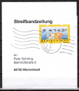 Bund ATM 3.2 - fettes Posthorn - Marke zu 145 Pf als portoger. EF auf Inlands-Streifbandzeitung 50-100g von 1999