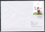 Bund 2057 als portoger. EF mit 110 Pf Jugend 1999 "Mecki" auf Inlands-Brief von 1999, ohne Codierung