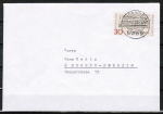 Bund 566 als portoger. EF mit 30 Pf Richard Wagner auf Inlands-Brief bis 20g von 1968-1969