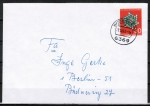 Bund 570 als portoger. EF mit 30 Pf Gewerkschaften auf Inlands-Brief bis 20g von 1968-1970