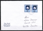Bund 1117 als portoger. MeF mit 2x 100 Pf Antarktis-Vertrag auf Inlands-Kompakt-Brief 20-50g von 1994