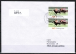 Bund 2033 - 2x 110 Pf Sport 1999 / Pferderennen auf Sammler-Umschlag vom März 1999 / Ersttag