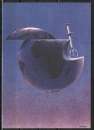 Ansichtskarte von Michel Granger - "Die Zuckerzange" (1980) (Ausbeutung von Rohstoffen aus der Erde!)