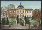 10 gleiche Ansichtskarten von Felizitas Kastner - "Düsseldorf, Schloss Eller" (1982)