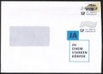 Bund 3368 Skl. (Mi. 3378) als portoger. EF mit 145 Cent Wartburg-Auto als Skl.-Marke auf C5-Inlands-Brief von 2018-2019, ca. 23 cm lang