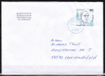 Bund 3598 als portoger. EF mit 155 Sebastian Kneipp auf "kleinem" Inlands-Brief über 50g von 2021, codiert, B6-Format