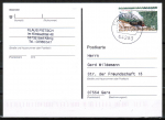 Bund 2910 Skl. (Mi. 2916) als portoger. EF mit 45 Cent Schmalspurbahnen im Harz als Skl.-Marke auf Inlands-Postkarte von 2012-2019, codiert
