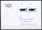 Bund 1907 als portoger. MeF mit 2x 100 Pf Nationalgallerie EZM aus Archietktur-Block auf Inlands-Kompakt-Brief 20-50g von 1997, codiert