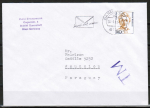 Bund 1432 als portoger. EF mit 140 Pf Frauen auf Auslands-Brief bis 20g vom März 1993 nach Paraguay, AnkStpl.