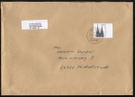 Bund 2206 als portoger. EF mit 440 Pf / 2,25  SWK aus Bogen auf schwerem C5-Inlands-Brief ber 2 cm Dicke von 2001-2002