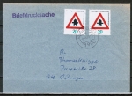 Bund 666 als portoger. MeF mit 2x 20 Pf Vorfahrtsschild auf Briefdrucksache bis 20g von 1978