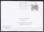 Bund 669 als portoger. EF mit 30 Pf Wormser Reichstag auf Inlands-Brief bis 20g von 1971-1972