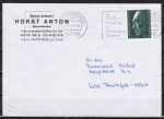 Bund 876 als portoger. EF mit 50 Pf Adenauer auf Inlands-Brief bis 20g von 1976-1978