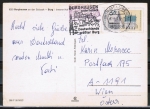 Bund 860 als portoger. EF mit 50 Pf Alsfeld auf Auslands-Postkarte von 1975 nach Österreich