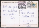 Bund 860 als portoger. EF mit 50 Pf Alsfeld auf Auslands-Postkarte von 1975 nach sterreich