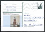 Berlin 795 als Bild-Postkarte P 128 mit eingedruckter Marke 60 Pf SWK - portoger. als Pk ins Bundesgebiet 1989-1991 gebraucht, Bild t 12/179