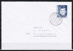 Bund 453 als portoger. EF mit 40 Pf John F. Kennedy auf kleinformatigem Inlands-Brief über 20g von 1964-1966