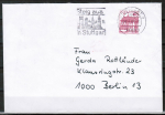 Bund 1028 als portoger. EF mit roter 60 Pf B+S - Marke aus Rolle im Buchdruck auf Inlands-Brief bis 20g von 1979-1982