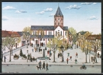 Ansichtskarte von Felizitas Kastner - Düsseldorf, Stiftskirche Gerresheim" (1982)